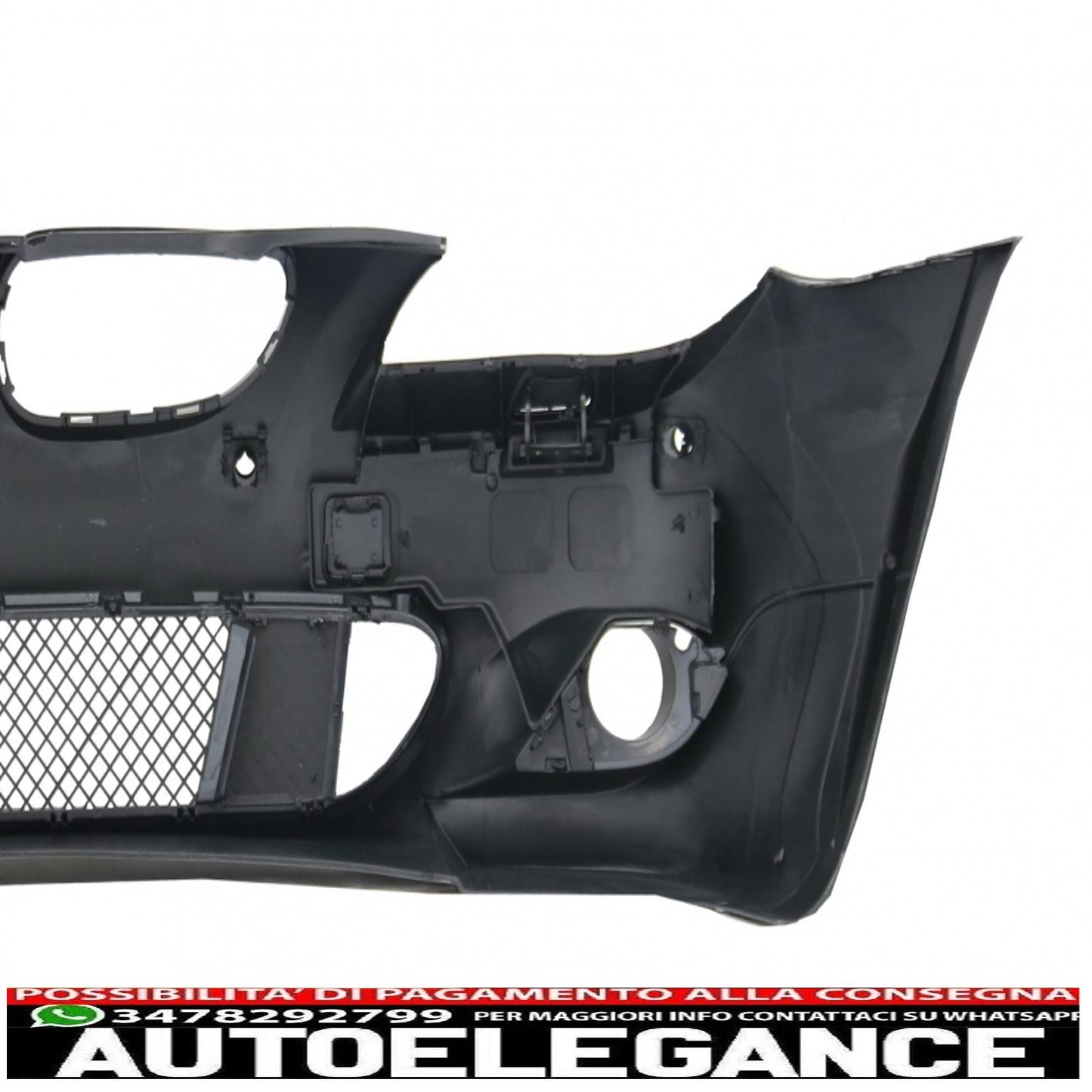 front bumper pdc 24mm with fog lamp suitable for bmw 5 series e60 e61 (2003-2007) m-technik design 