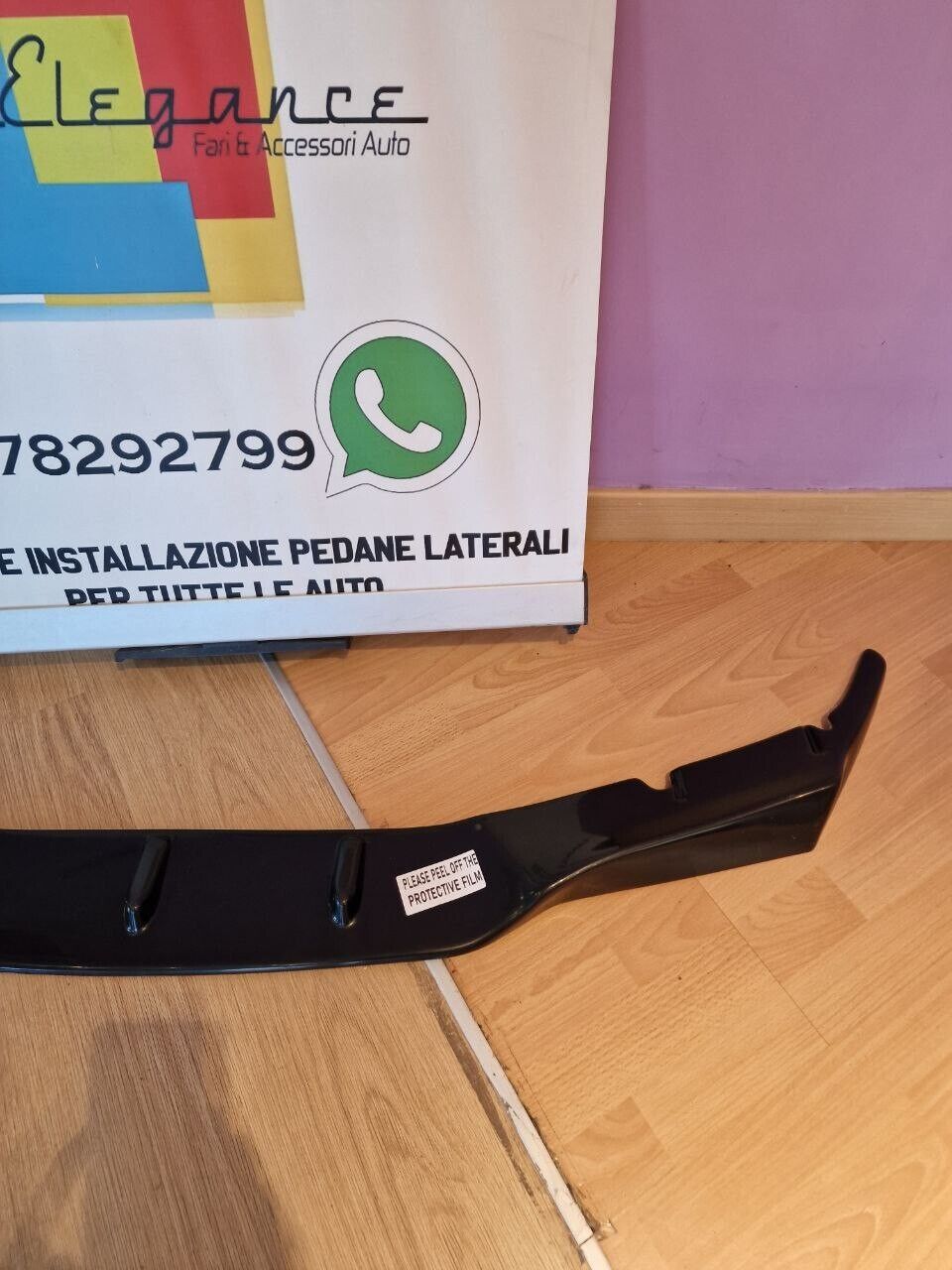 SPLITTER ADATTO PER BMW SERIE 5 F90 M5 (G30 G31) 2017-2020 LOOK NERO LUCIDO