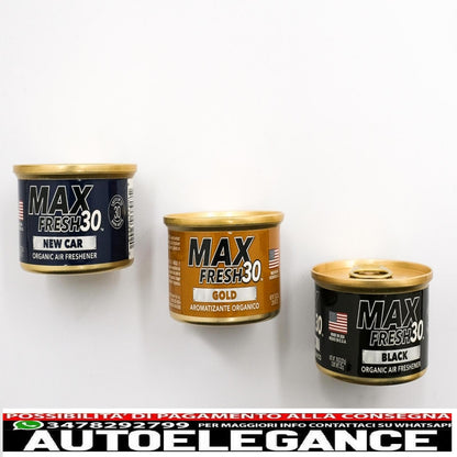 paradise air fresh deodorante biologico senza tappo lattina max fresh 30 6 lattine assortite