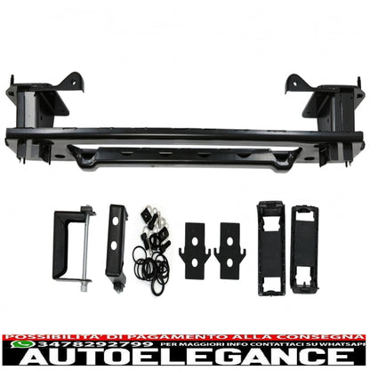 Bullbar protection suitable for mercedes g-class facelift w463 w464 g63 (2018-up) stainless steel piano black