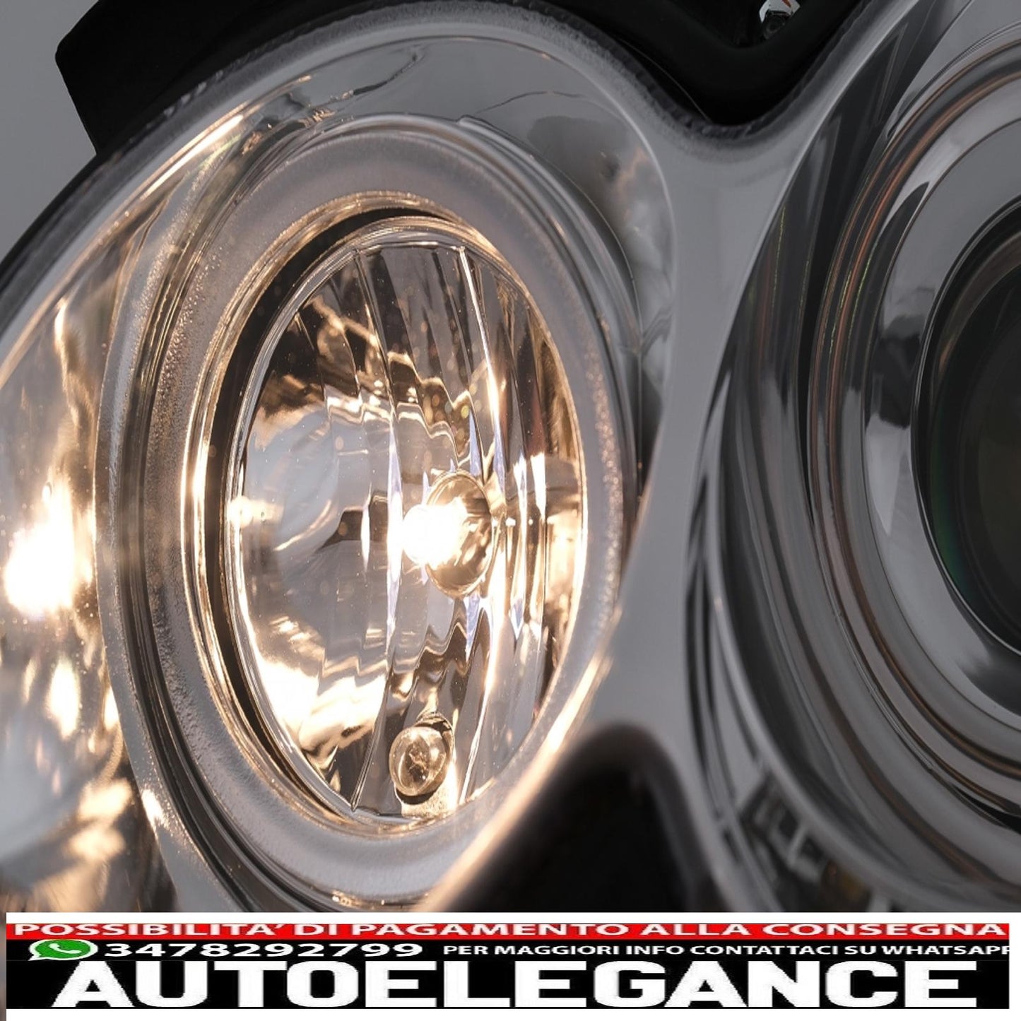 led drl headlights suitable for mercedes clk w209 c209 coupe a209 cabrio (2003-2010) chrome 