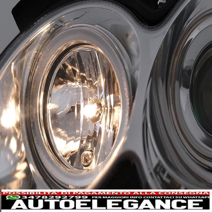 led drl headlights suitable for mercedes clk w209 c209 coupe a209 cabrio (2003-2010) chrome 