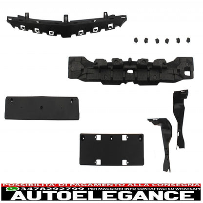 Paraurti anteriore e diffusore con terminali di scarico cromati adatti per mercedes classe c w205 s205 (2014-2018) design c63