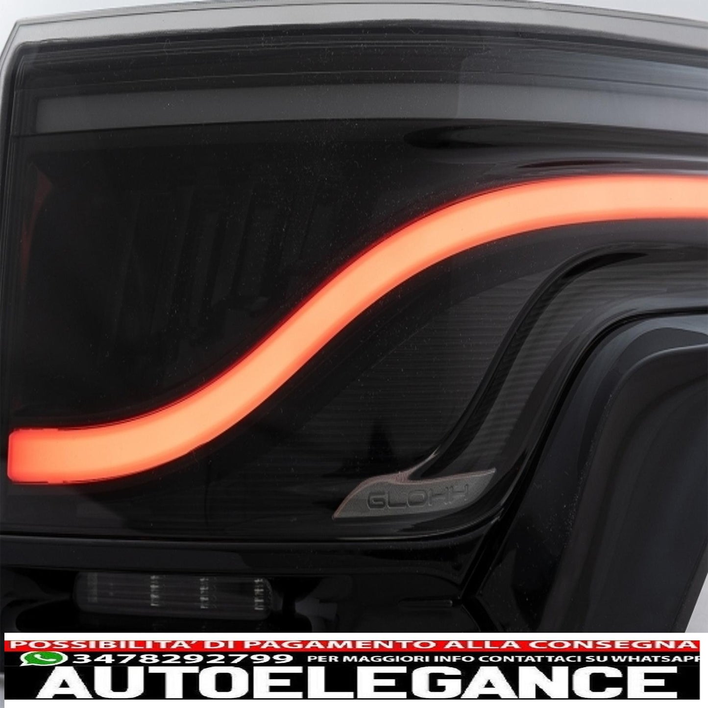 Glohh LED Light Bar Rear Lights Fit for Range Rover Sport L494 (2013-up) GL-5X Smoke with Gloss Black Finish