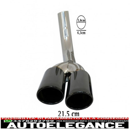 Black exhaust tips suitable for mercedes g class w463 g500 g55 g63 g65 (1998-2018)