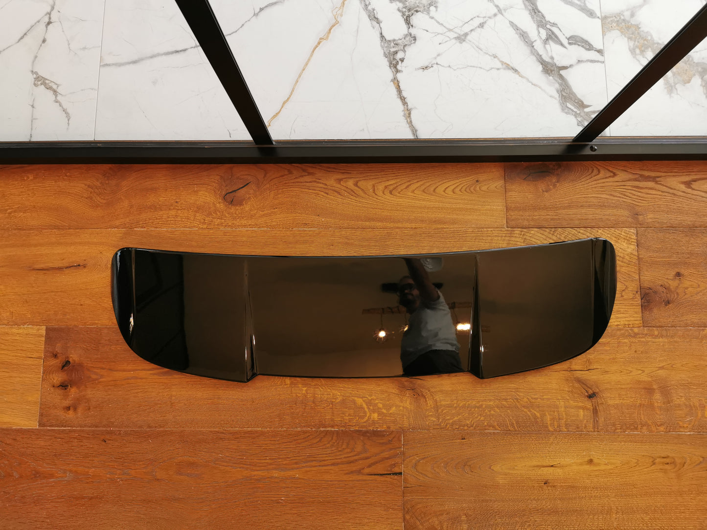 ROOF SPOILER SUITABLE FOR AUDI A6 C8 AVANT 2018+ RS6 LOOK GLOSSY BLACK