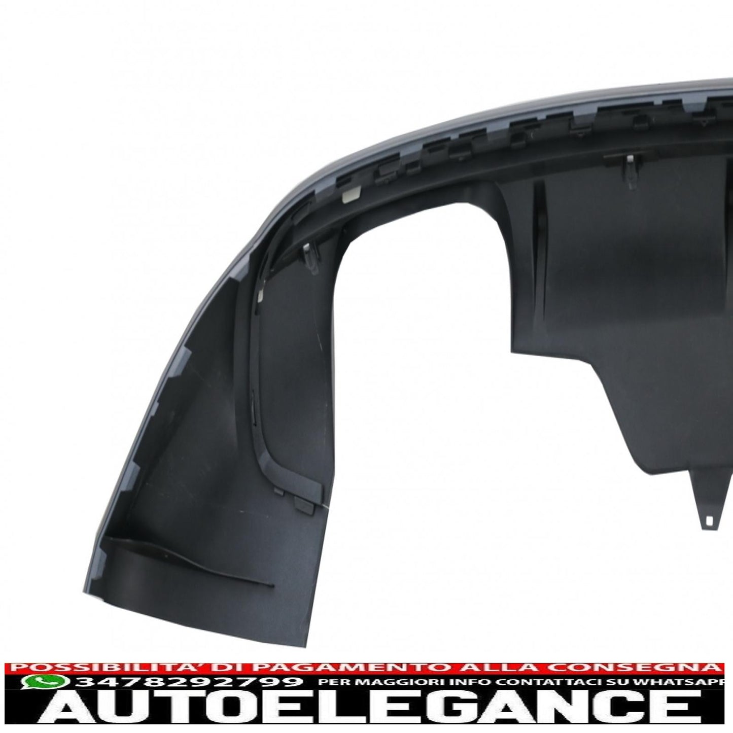 paraurti posteriore spoiler mantovana diffusore doppia uscita adatto per audi q5 8r facelift (2013-2016) paraurti standard se