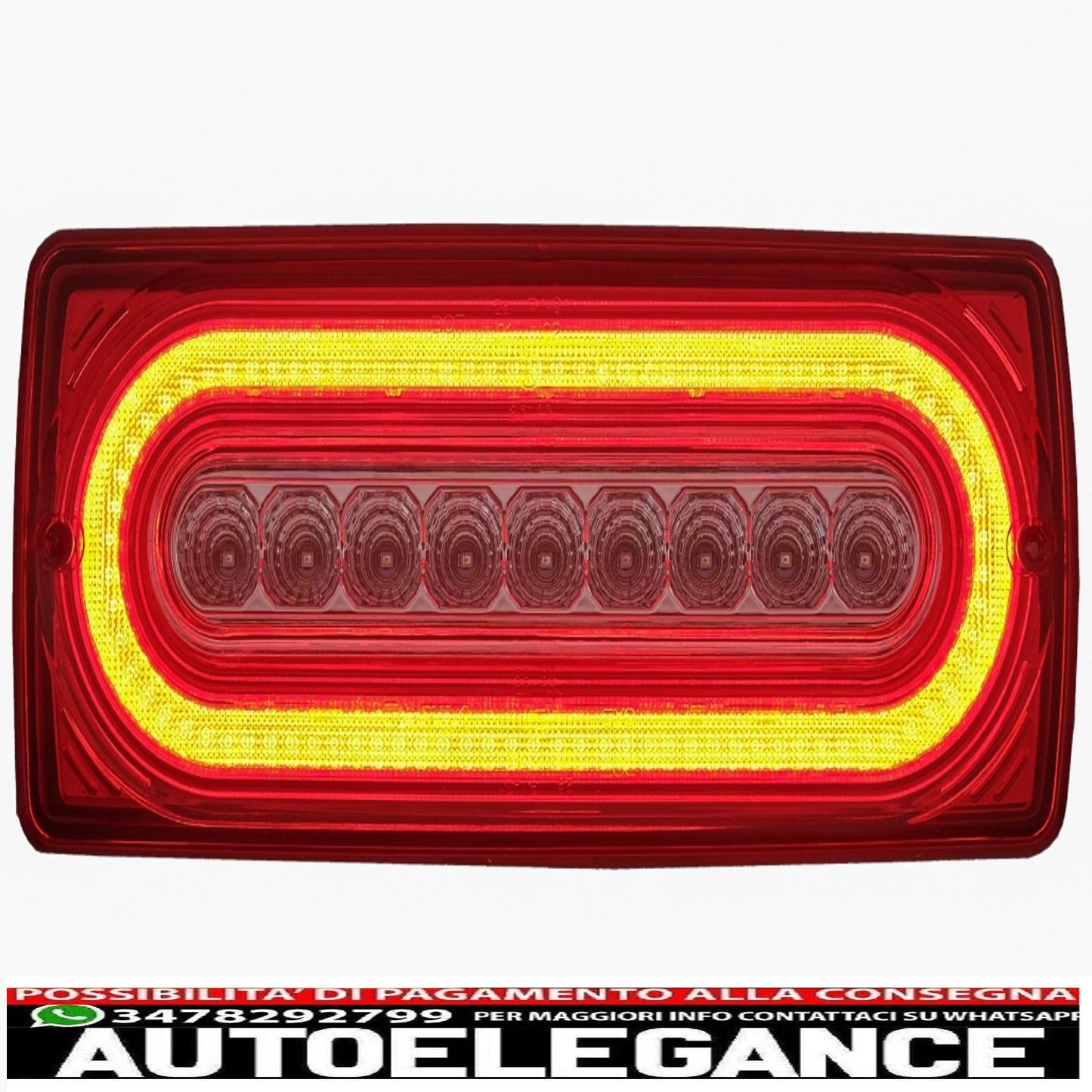 Full LED rear lights suitable for Mercedes G-Class W463 (1989-2015) transparent red