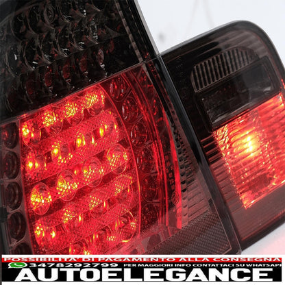 led rear lights suitable for bmw 3 series e46 limousine 4d (09.2001-03.2005) smoke