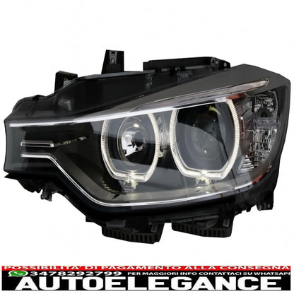 led drl angel eye headlights with projector suitable for bmw 3 series f30 f31 (2011-2015) 