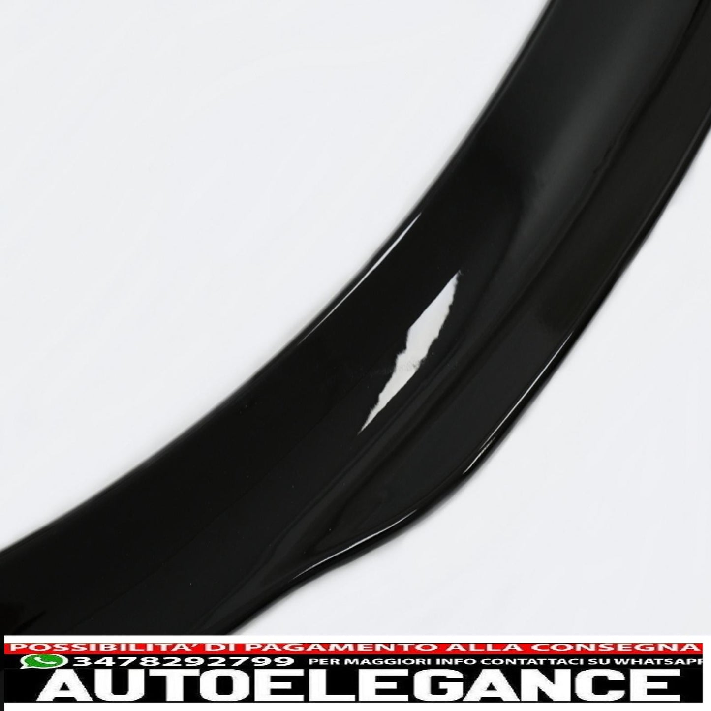 Trunk Spoiler Suitable for Mercedes C-Class C205 Coupe (2014-2019) Sporty and Dynamic Design Piano Black