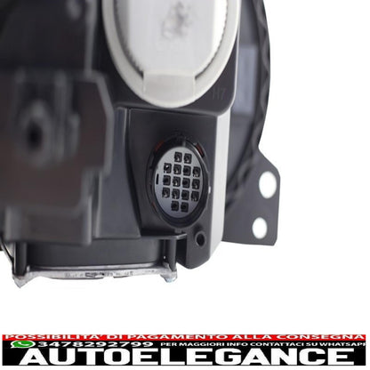 Headlights with support brackets and central grille suitable for land rover vogue l322 (2002-2009) facelift design