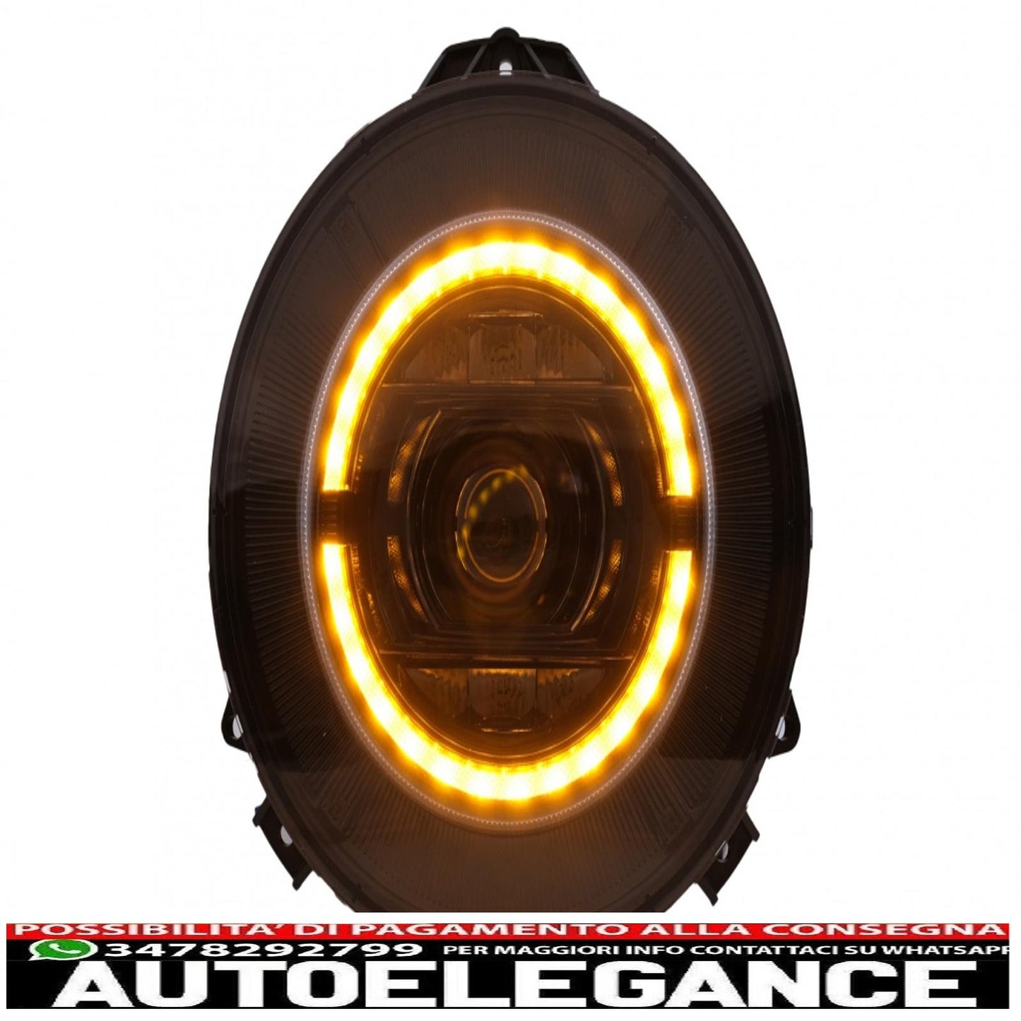 fari anteriori full led adatti per mercedes classe g w463 (2007-2017) design nero facelift 2018