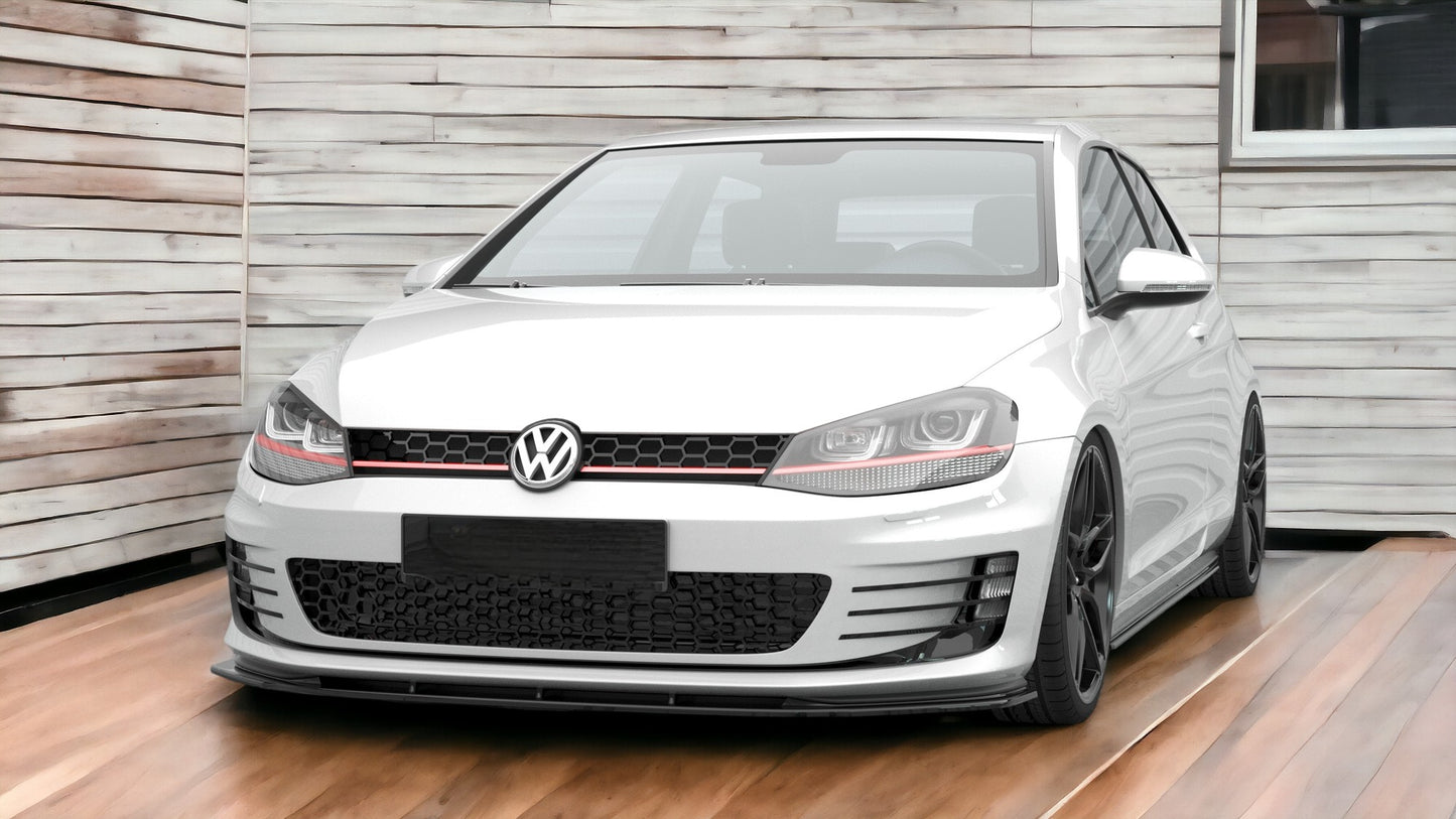 FRONT SPLITTER SUITABLE FOR V.3 VOLKSWAGEN GOLF GTI MK7 