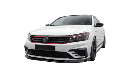 FRONT SPLITTER SUITABLE FOR V.2 VOLKSWAGEN PASSAT GT B8 FACELIFT USA 