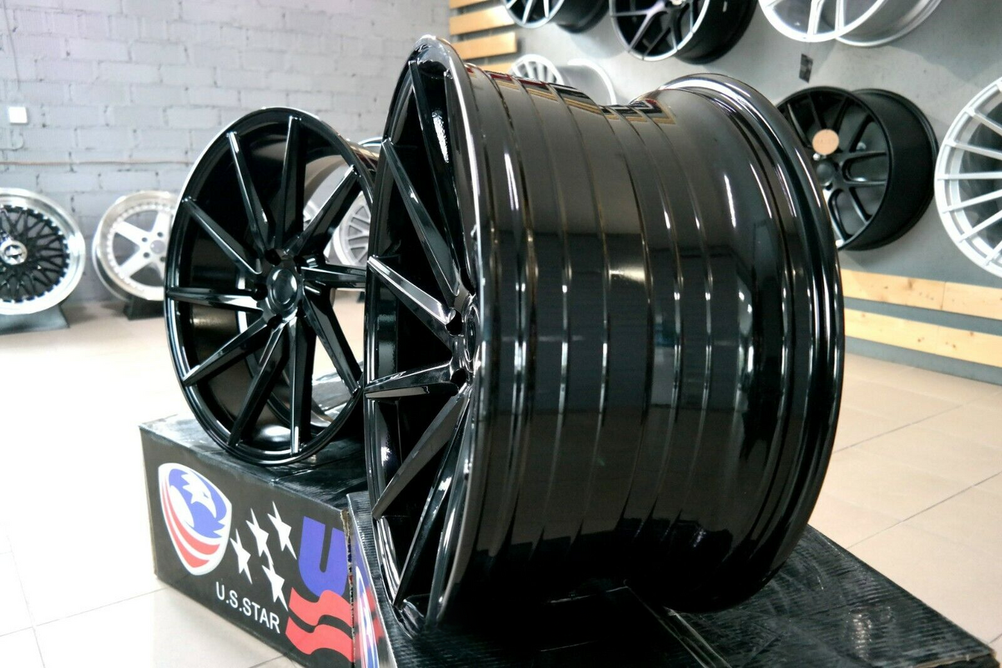 ADATTO per BMW 3 E46 E90 Lega Concavo Cerchi 18 inch 5x120 Nero cvt Stile Ruote