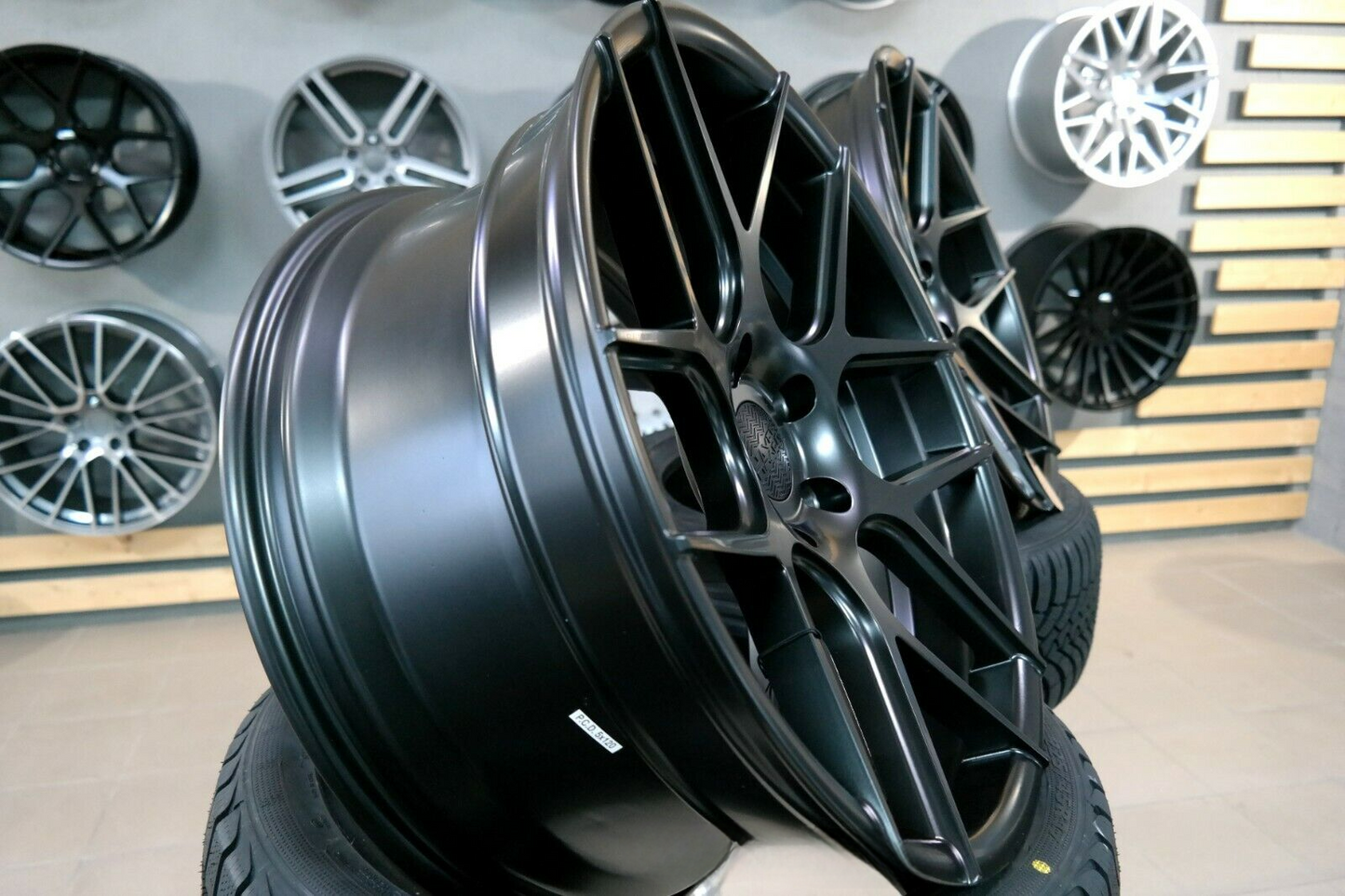 ADATTO per Audi Mercedes Concavo Ruote Nero Csl 18 inch 5x112 haxer HX022