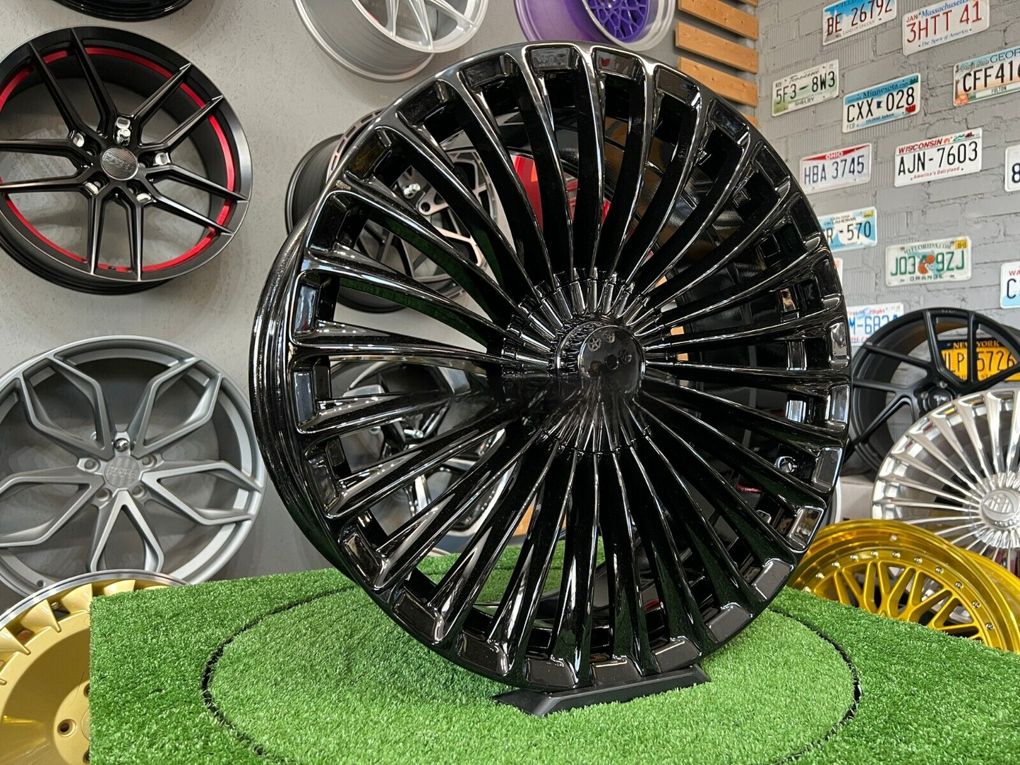 ADATTO per Mercedes Benz E S Classe 20 inch 5X112 Lusso maybach style Nero Ruote