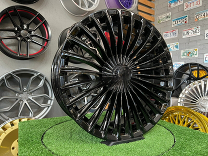 ADATTO per Mercedes Benz E S Classe 20 inch 5X112 Lusso maybach style Nero Ruote