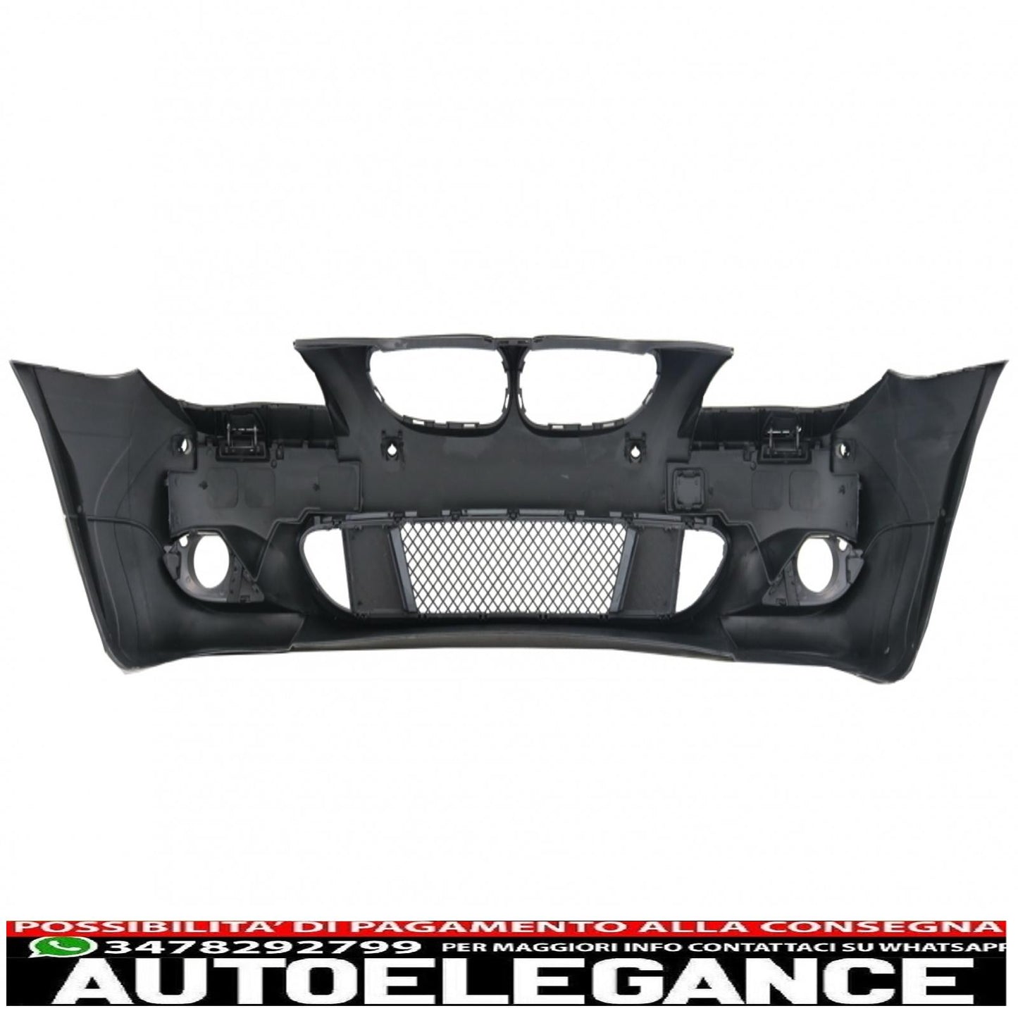 paraurti anteriore adatto per bmw serie 5 e60 e61 (2003-2007) m-technik design pdc 24mm