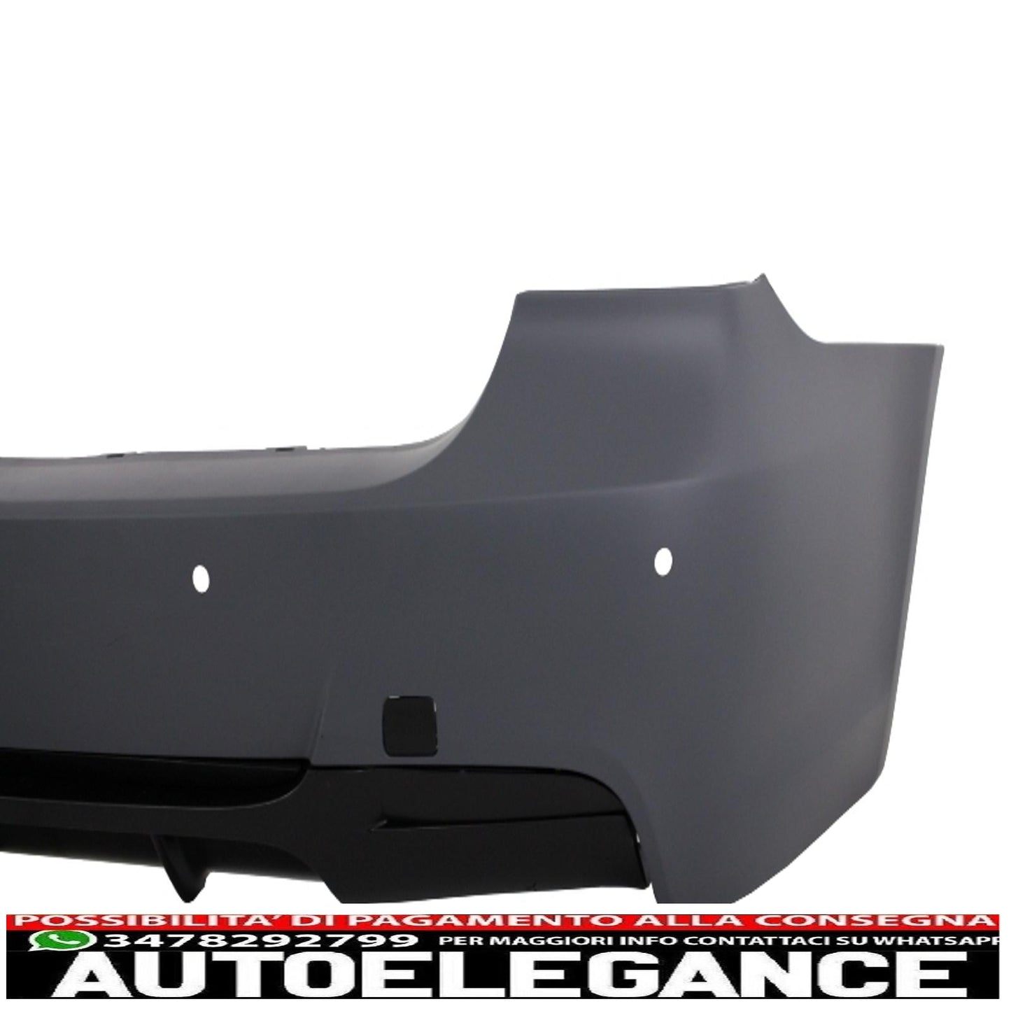 complete body kit suitable for bmw 3 series e90 (2005-2008) m-technik m-performance design with black angel eye headlights