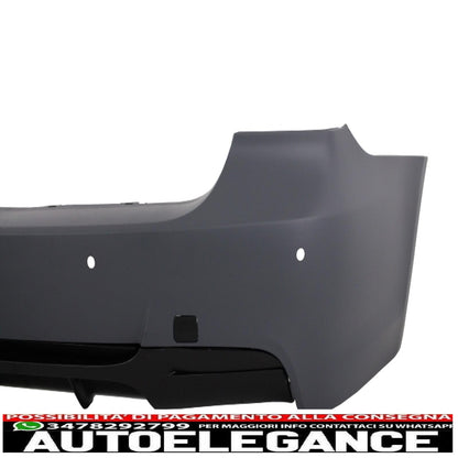 complete body kit suitable for bmw 3 series e90 (2005-2008) m-technik m-performance design with black angel eye headlights