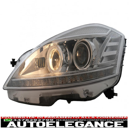 led headlights suitable for mercedes s class w221 (2005-2009) restyling look left 