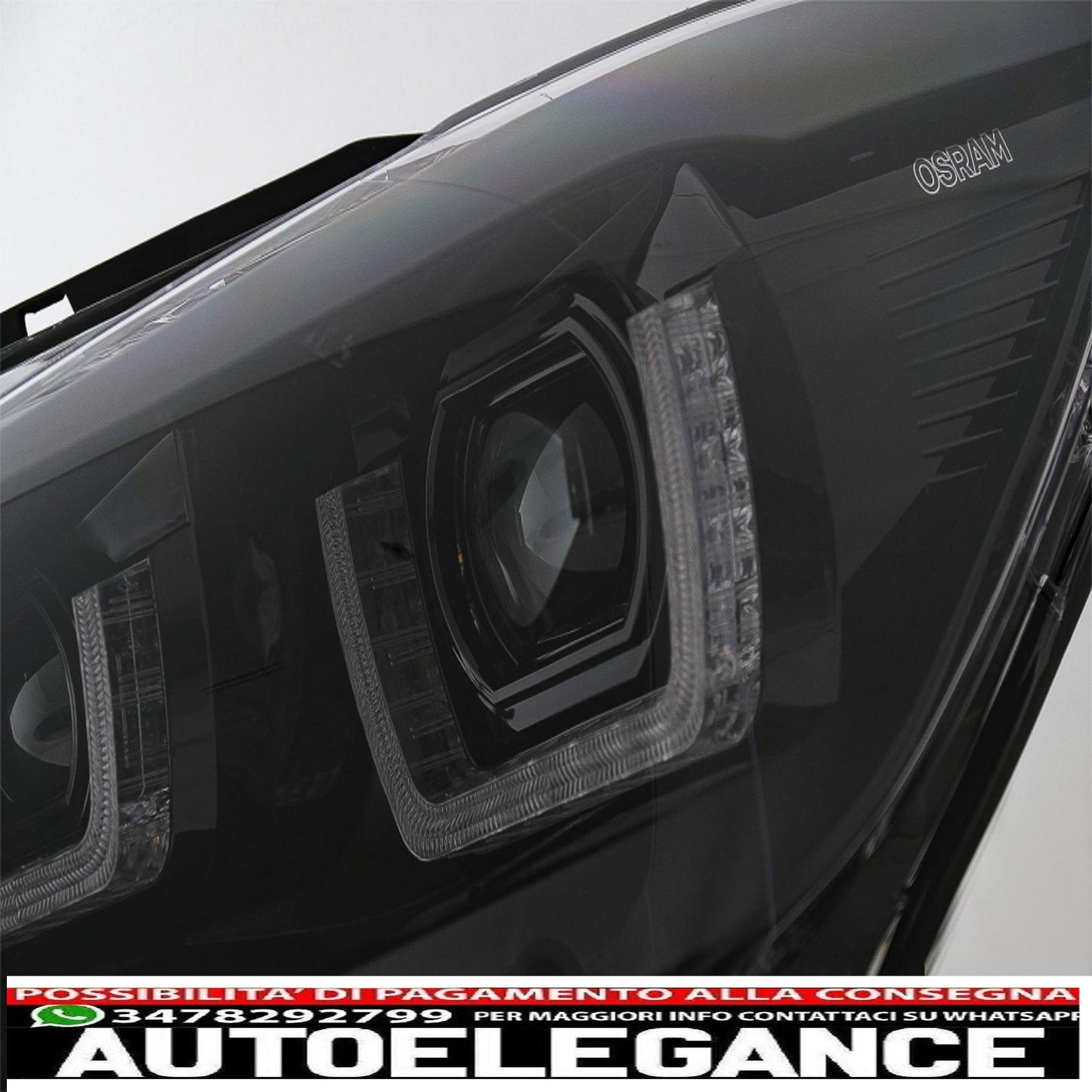 osram ledriving full led headlights suitable for bmw serie 1 f20 f21 (06.2011-03.2015) black 