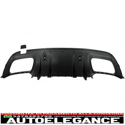 Diffusore del paraurti posteriore con terminali di scarico adatti per mercedes classe c w205 s205 sport line (2014-2020) design c43