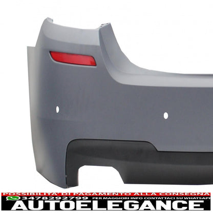 paraurti anteriore senza fendinebbia con paraurti posteriore adatto per bmw serie 5 f10 (2011-2014) design m-technik