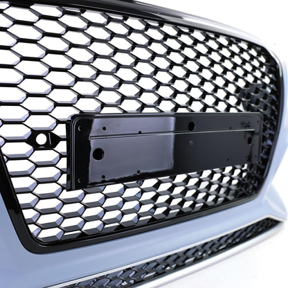 Front Bumper + Grille Without Emblem Black Fit For Audi Q5 8R 2012-2016