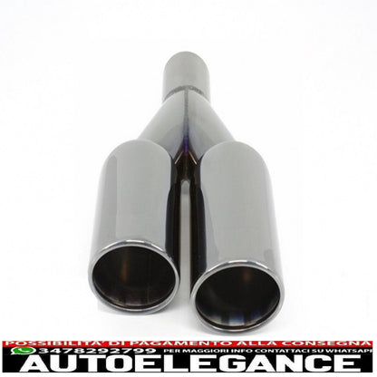 paraurti posteriore spoiler mantovana diffusore doppia uscita terminali di scarico marmitta neri adatti per bmw serie 3 f30 f31 (2011-2019) m design