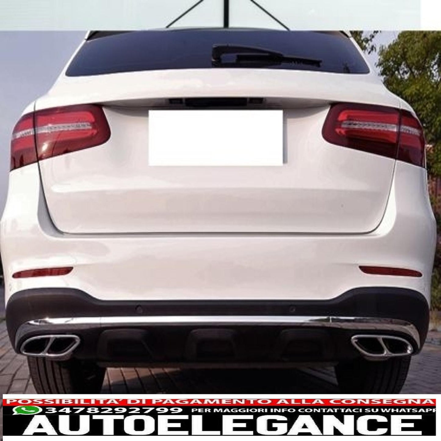 Muffler tips suitable for mercedes c class w205 s65 e65 gle w166 x166 glc w253 sport design
