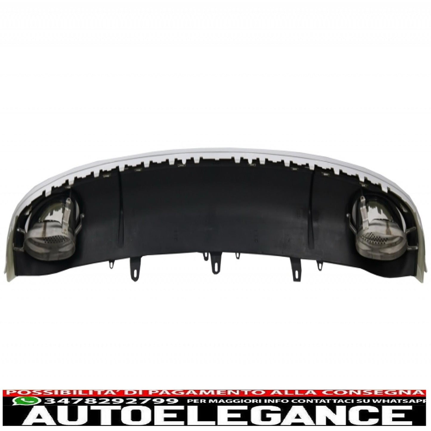 diffusore d'aria per paraurti e terminali di scarico con luci posteriori a LED adatti per audi a7 4g (2010-2014) design RS7