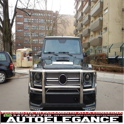 Bullbar adatto per mercedes classe g w463 (1989-2018) design g63 g65 AUTOELEGANCERICAMBI