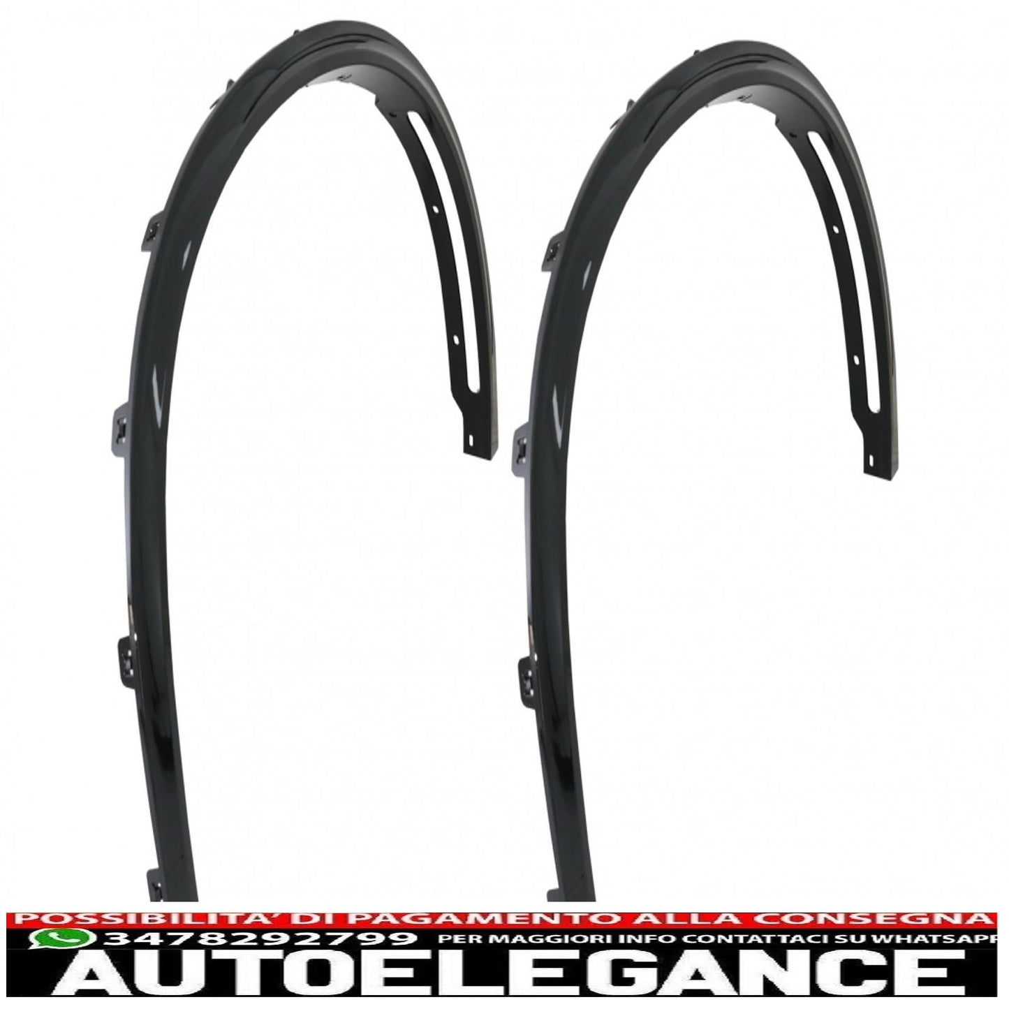 parafanghi per passaruota nero pianoforte con 32 clip in plastica per auto adatti per BMW X5 F15 (2014-2018) m design