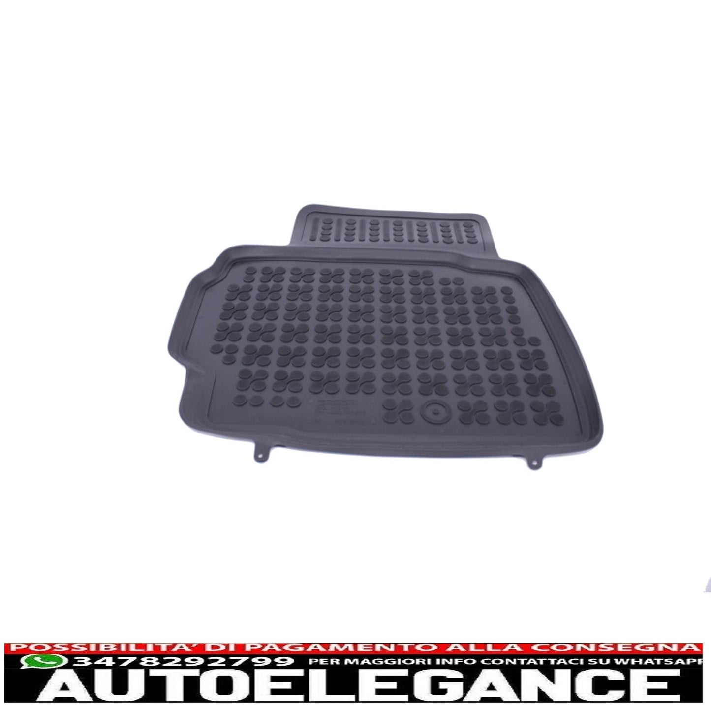Black rubber mat suitable for Ford Mondeo V Vignale, Mondeo V Hybrid 2014+