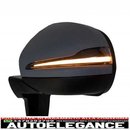 Complete mirror assembly with dynamic sequential LED direction lights suitable for mercedes g-class w463 (1989-2017) 2018 restyling design