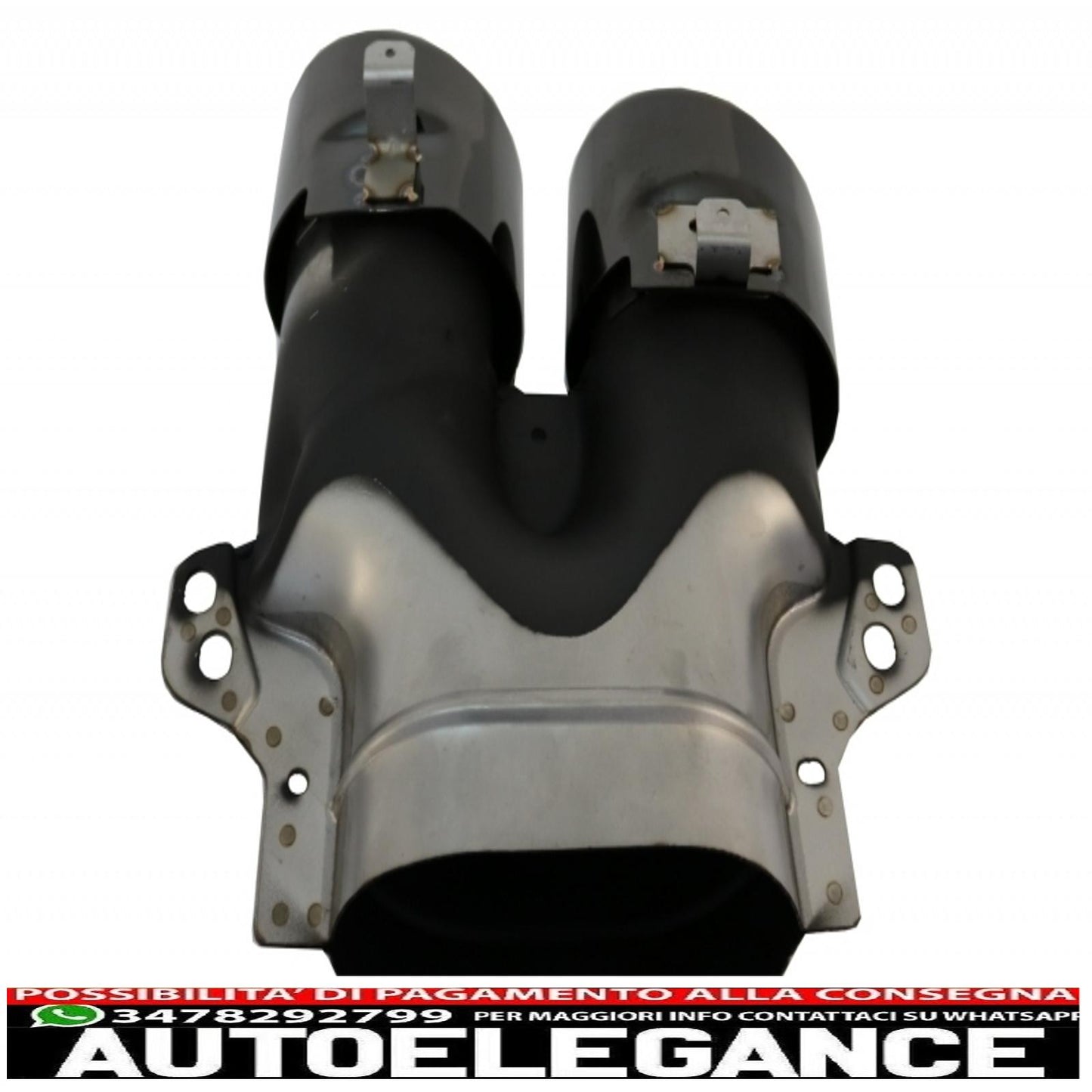 diffusore posteriore con terminali di scarico e griglia centrale adatto per mercedes classe e c238 amg sport line (2016+) e53 gt-r pacchetto notturno design tutto nero