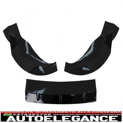 Front Bumper Spoiler Lip Fit For BMW X3 G01 X4 G02 (2018-2020) M Sport Piano Black