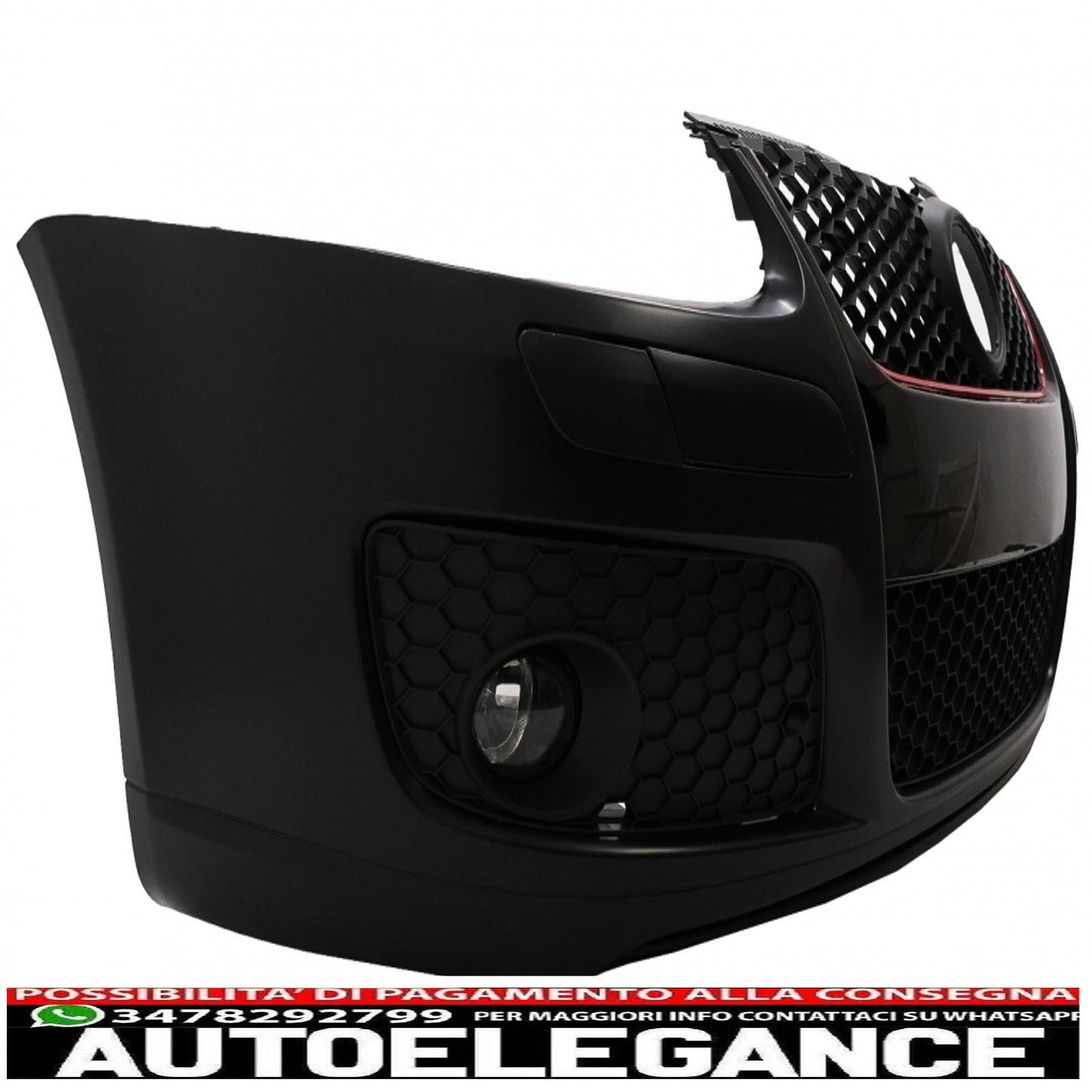 Front bumper suitable for vw golf v 5 mk5 (2003-2007) gti design with xenon look headlights right hand drive 