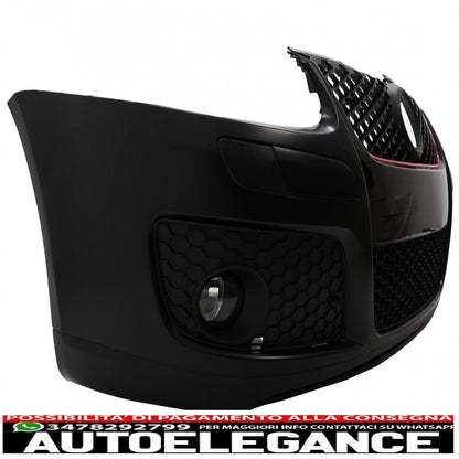 Front bumper suitable for vw golf v 5 mk5 (2003-2007) gti design with xenon look headlights right hand drive 