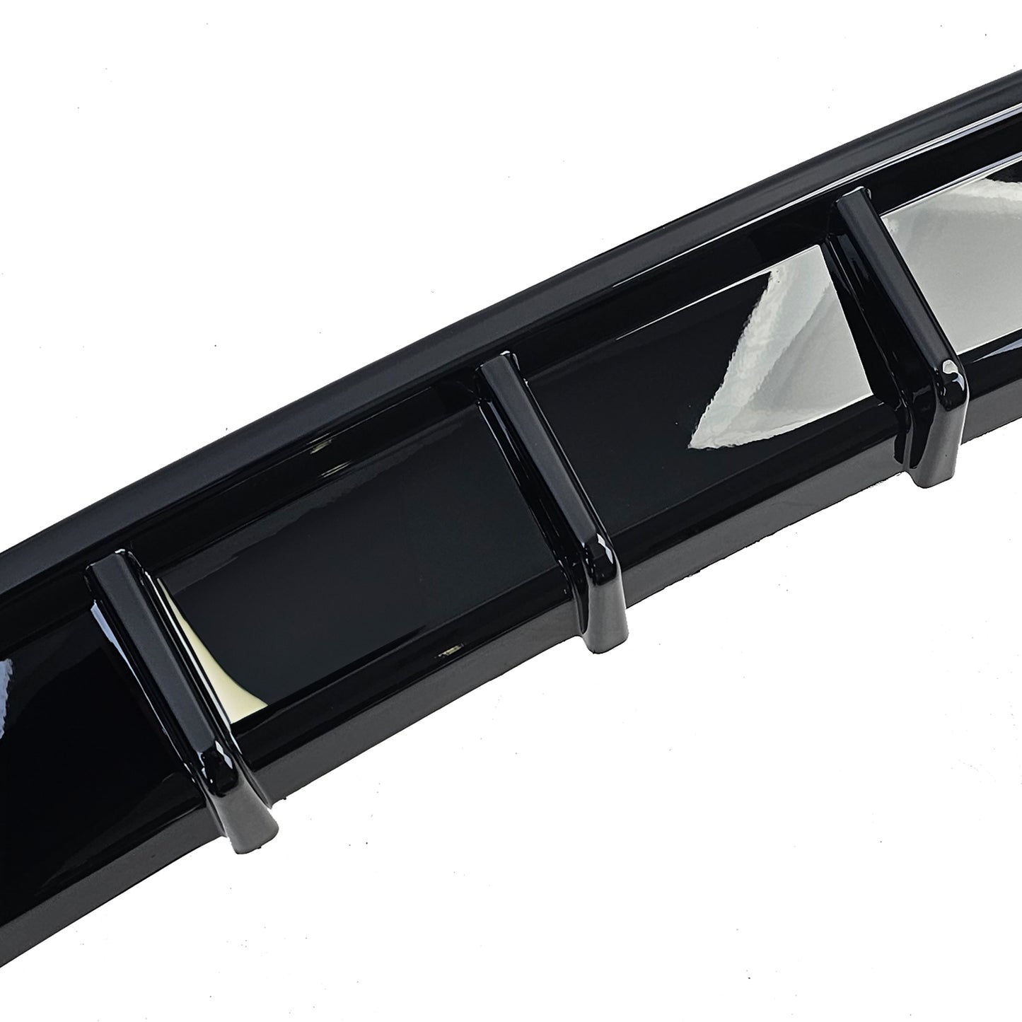 DIFFUSORE POSTERIORE 1+1 ADATTO PER BMW SERIE 6 F12 F13 F06 LOOK NERO LUCIDO