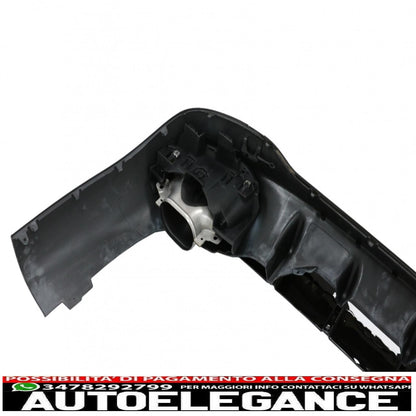 Rear diffuser and chrome tailpipes suitable for mercedes cla x118 shooting Brake c118 coupe sport line (2019-up) cla45s design aerodynamic package