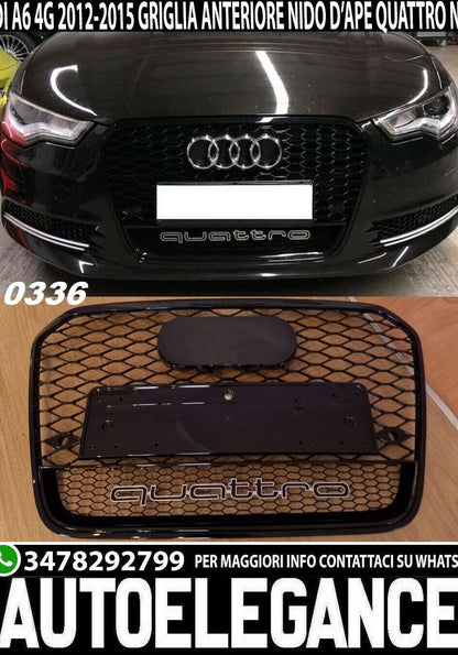 AUDI ASH CHG Tsht 11-14 AVANT SALOON LUKE RSSH BLACK GRILLE 0336 BLATSK