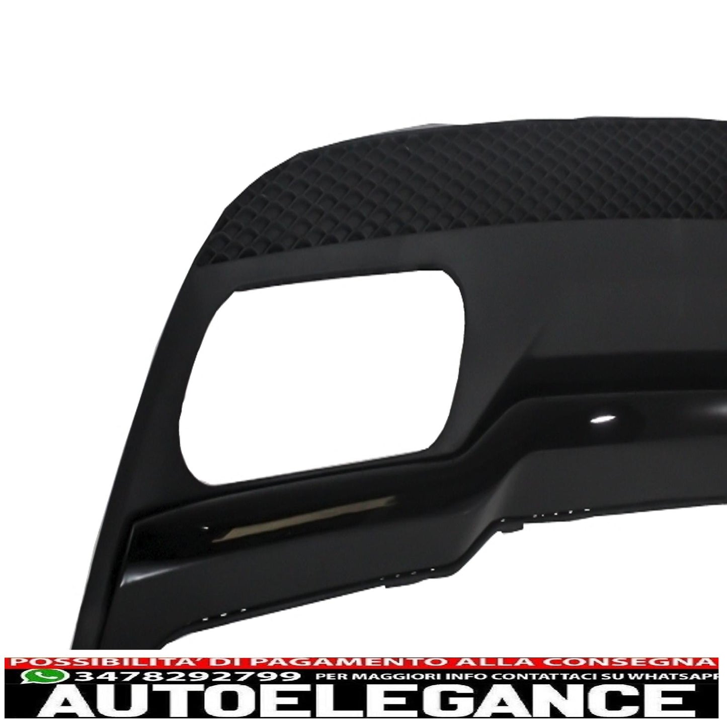 spoiler sul tetto adatto per mercedes w176 classe a (2012-up) con diffusore posteriore e terminali di scarico dal look sportivo