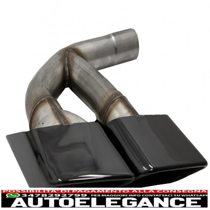 Terminali di scarico terminali di scarico adatti per audi q7 4m (2015-2019) sq7 design solo nero 3.0 benzina benzina