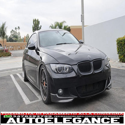 Front bumper splitter spoiler suitable for bmw 3 series e92 (2006-2010) m-tech design