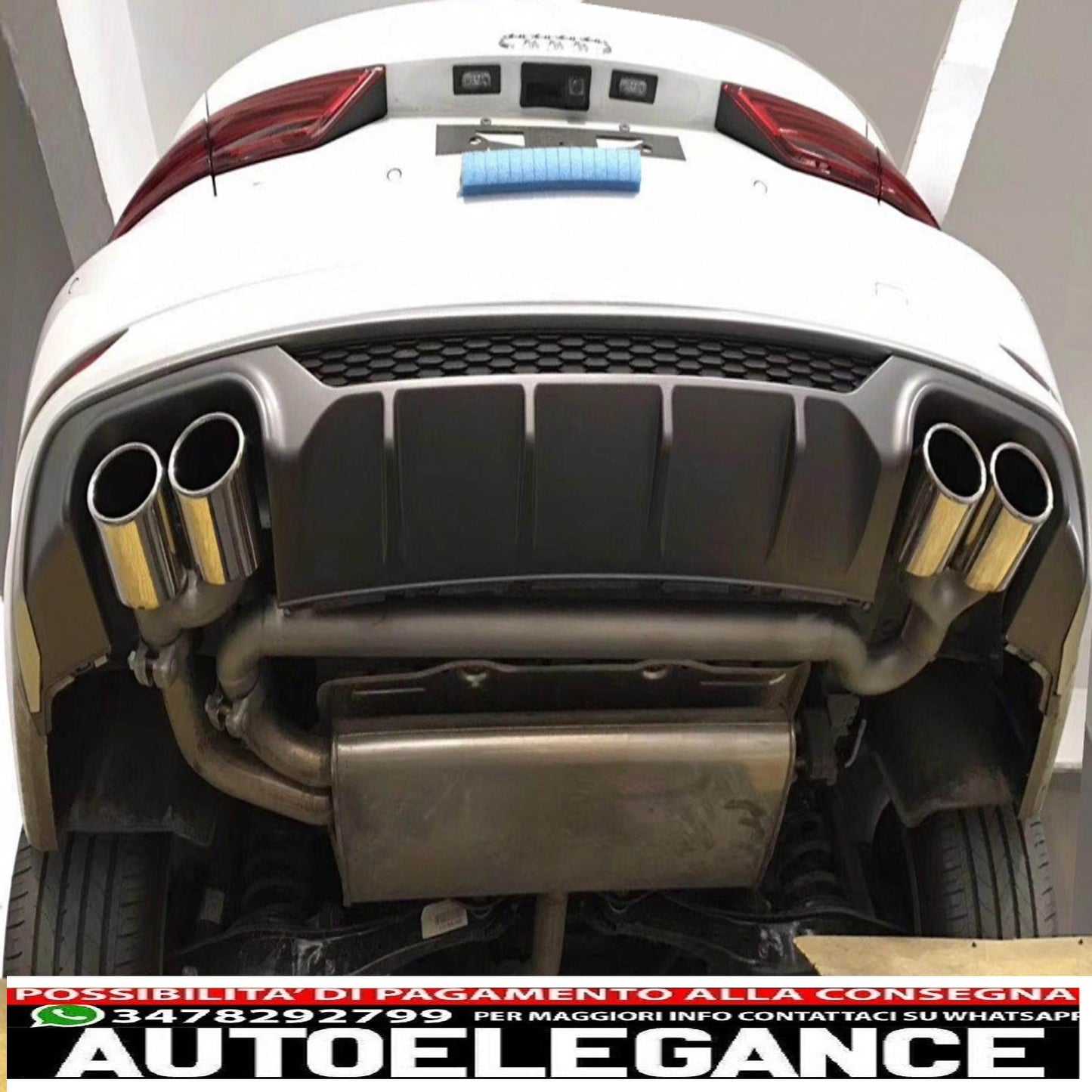 exhaust system suitable for audi a3 8v sedan cabrio (2012-2019) sport design 