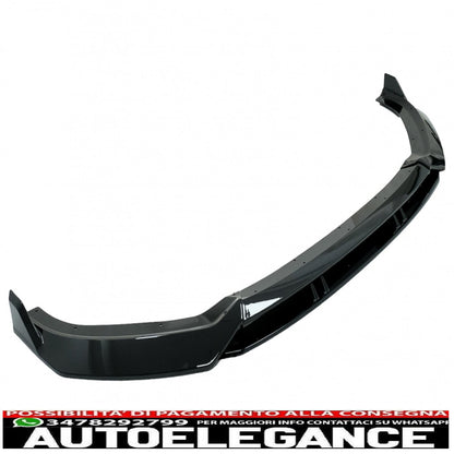 Rear Bumper Diffuser Valance Suitable for Audi A3 8V Facelift (2017-2019) with Front Bumper Spoiler Additional Hatchback Sportback RS3 Only S-Line Bumper Design Piano Black